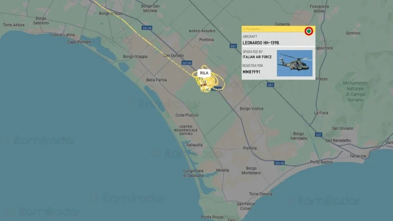 Aereo militare precipita al Circeo: morti due piloti del 70° Stormo