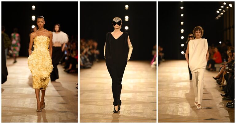 “Essere ‘cool’ è facile, ma essere umani è rivoluzionario”: la lezione di Pierpaolo Piccioli nel suo debutto da Balenciaga. Standing ovation a Parigi, spunta anche Meghan Markle