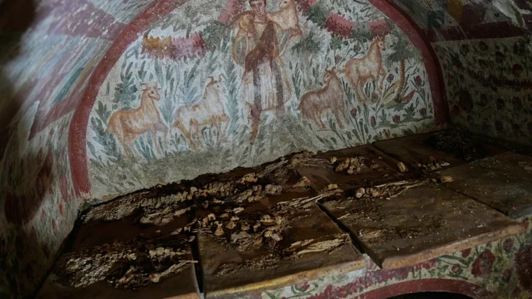 Scoperto affresco in stile romano del “Buon Pastore” in una tomba turca del III secolo d.C.