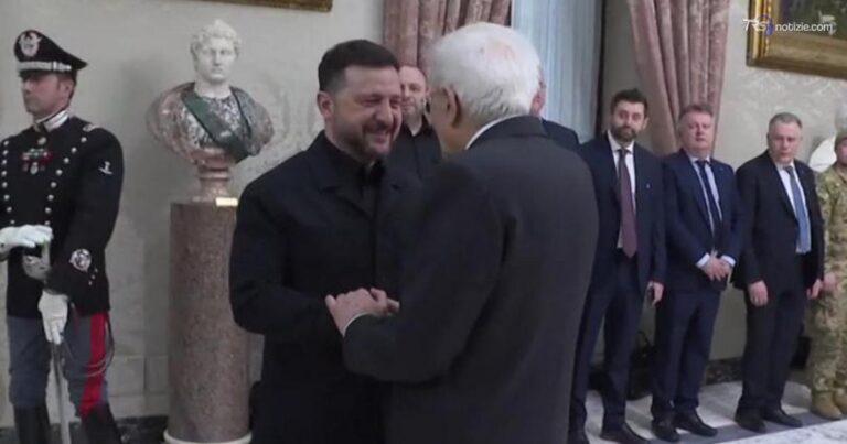 Mattarella riceve Zelensky: “L’Italia al fianco dell’Ucraina per la legalità internazionale”