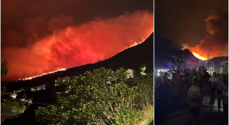 Croazia, evacuazioni e feriti a causa di un violento incendio alimentato dai venti in zona turistica